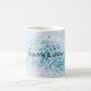 Caneca De Café Unicorn Sparkle Aqua Confetti