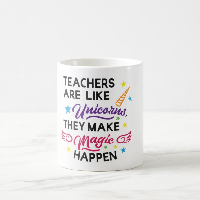 Caneca De Café Unicorn Teacher Mug (Centro)