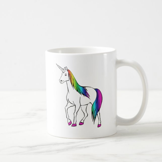 CANECA DE CAFÉ UNICÓRNEO ARCO-ÍRIS (Direita)