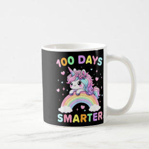 Caneca De Café Unicórnio 100 Dias Mais Inteligente 100º Dia Da Es