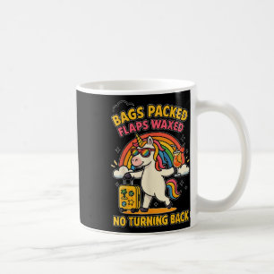 Caneca De Café Unicórnio de malas feitas Férias engraçadas inadeq