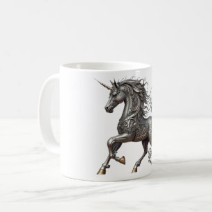 CANECA DE CAFÉ UNICÓRNIO DE PRATA
