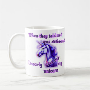 Caneca De Café Unicórnio Delusional