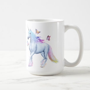 Caneca De Café Unicórnio do arco-íris