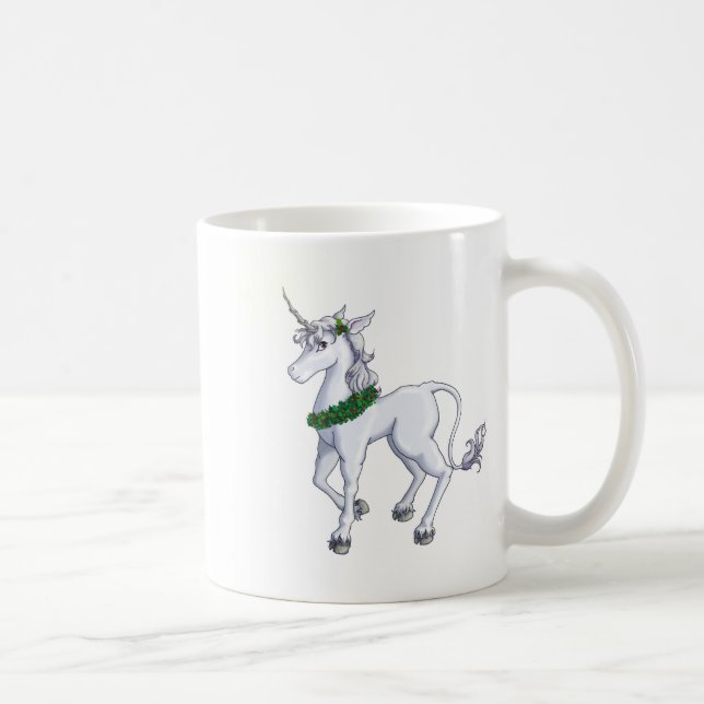 Caneca De Café Unicórnio do Natal (Direita)