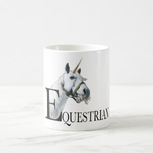 Caneca De Café unicórnio equestre 