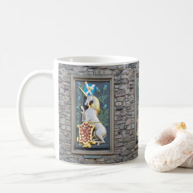 Caneca De Café Unicórnio, Holyrood Palace (Com Donut)