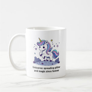 Caneca De Café Unicórnio Kawaii Pastel Fofo