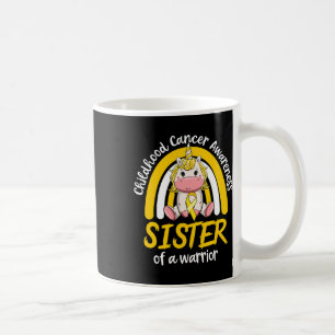 Caneca De Café Unicórnio Mágico Irmã Orgulhosa do Câncer Infantil