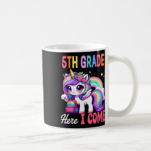 Caneca De Café Unicórnio Meninas 5º Ano Chegou de Volta à Escola