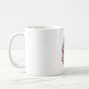 Caneca De Café Unicórnio Muito Fofo para Assustar Arte Colorida d