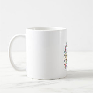 Caneca De Café Unicórnio Na Minha Era Brilhante Roupas Kawaii Grá