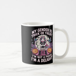 Caneca De Café Unicórnio Não Binário Do Halloween Não É Uma Fase