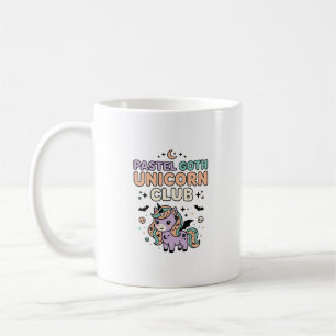 Caneca De Café Unicórnio Pastel Goth Unicórnio Clube Gráfico Mode