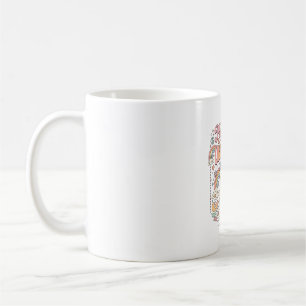Caneca De Café Unicórnio Paz Amor Unicórnios Adorável Design Veto