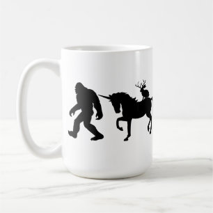 Caneca De Café Unicórnio, Pé Grande e Jackalope