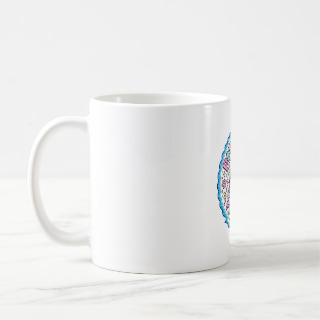 Caneca De Café Unicórnio Pugicorn Poder Divertido Presente Fofo D (Esquerda)