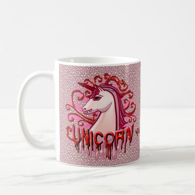 Caneca De Café Unicórnio Vampiro (Esquerda)