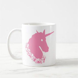 Caneca De Café Unicórnio Zumbi Rosa