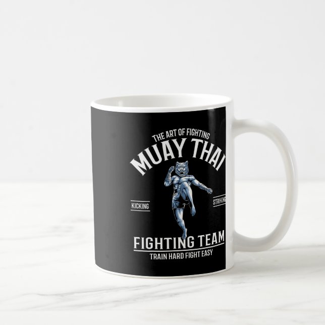 Caneca De Café Unicórnios Muay Thai Fofos Boxe Tailandesa e Kickb (Direita)