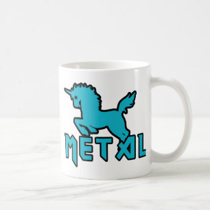 Caneca De Café Unicórnios são metálicos