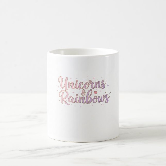 Caneca De Café Unicorns & Rainbows Mug (Centro)