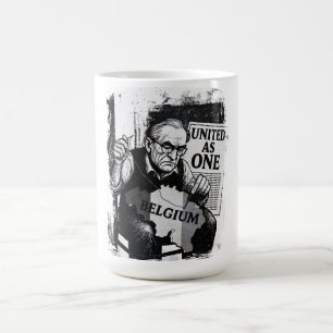 Caneca De Café Unida como um - Belgium Unity Mug