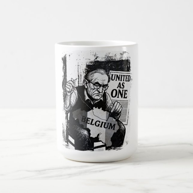 Caneca De Café Unida como um - Belgium Unity Mug (Centro)