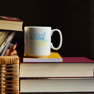 Caneca De Café Unida somos encorajadores para a Ucrânia