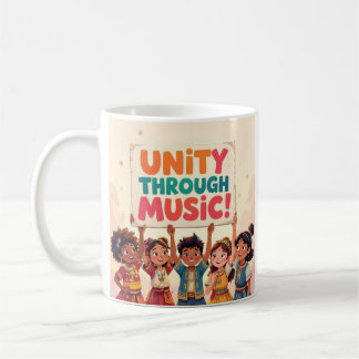 Caneca De Café Unidade através da música