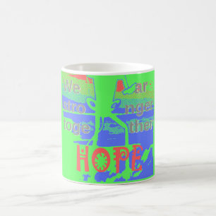 Caneca De Café Unidos na Esperança: Mais Fortes Juntos - EUA Vibr