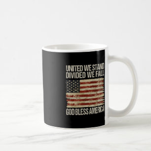 Caneca De Café Unidos Nós Nos Dividimos Nós Caímos Na América Deu