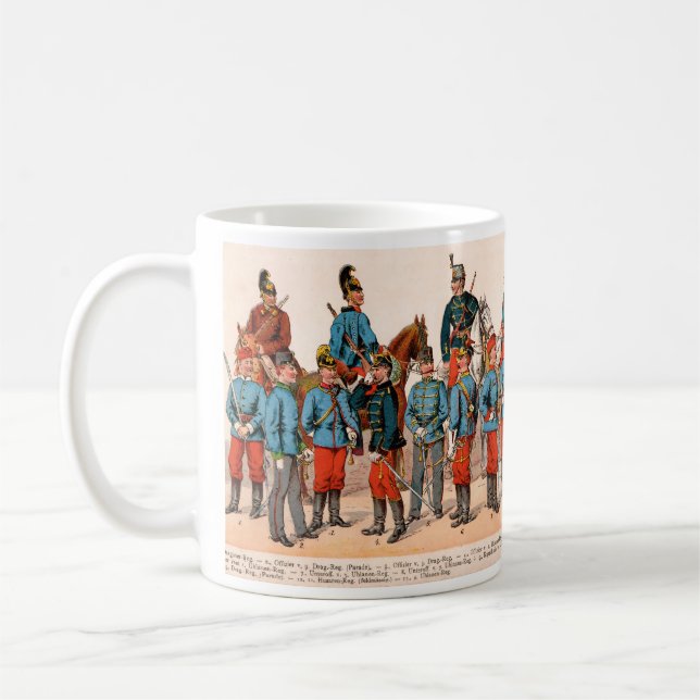 Caneca De Café Uniformes Austro-Húngaros (Esquerda)