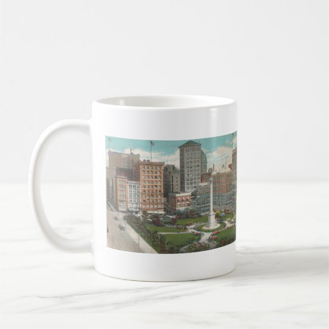 Caneca De Café Union Square, São Francisco, CA, 1931 (Esquerda)
