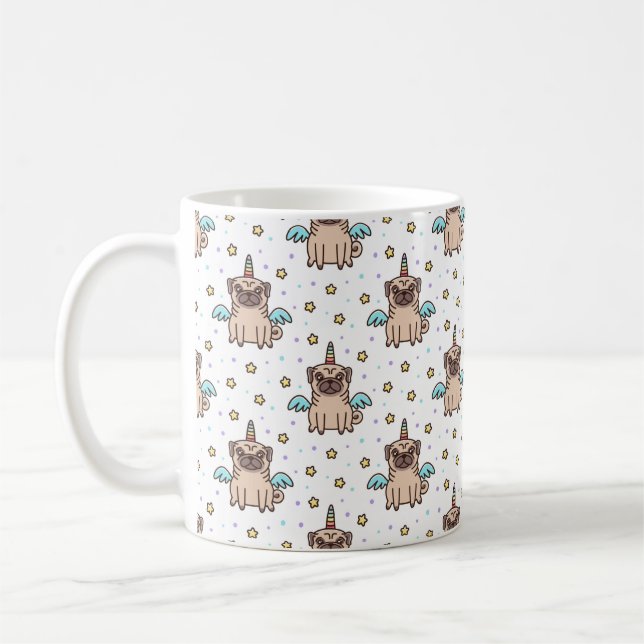 Caneca De Café UniPug Pug Mug (Esquerda)