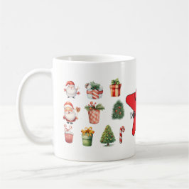 Caneca De Café Unique festive modern christmas holiday
