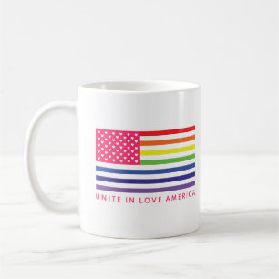 Caneca De Café Unir Na América Do Amor -