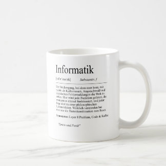 Caneca De Café Unispruch "Informatik" Geschenk, Studenten