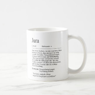 Caneca De Café Unispruch "Jura" Student Geschenk, Studenten