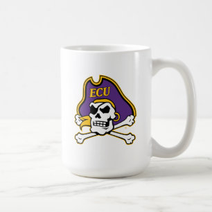 Caneca De Café Universidade da Carolina do Leste   Piratas ECU