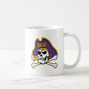 Caneca De Café Universidade da Carolina do Leste   Piratas ECU