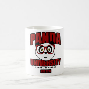 Caneca De Café Universidade da panda - vermelho