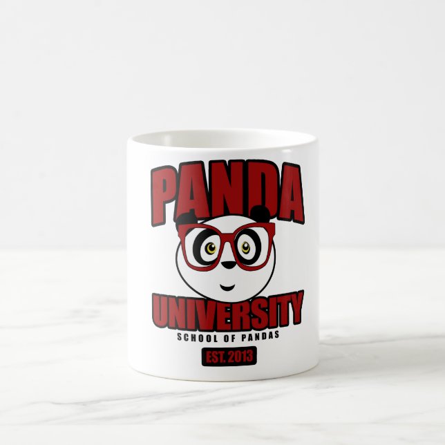 Caneca De Café Universidade da panda - vermelho (Centro)