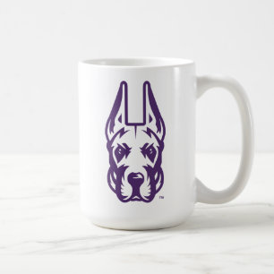 Caneca De Café Universidade de Albany Great Dane Mascot Head