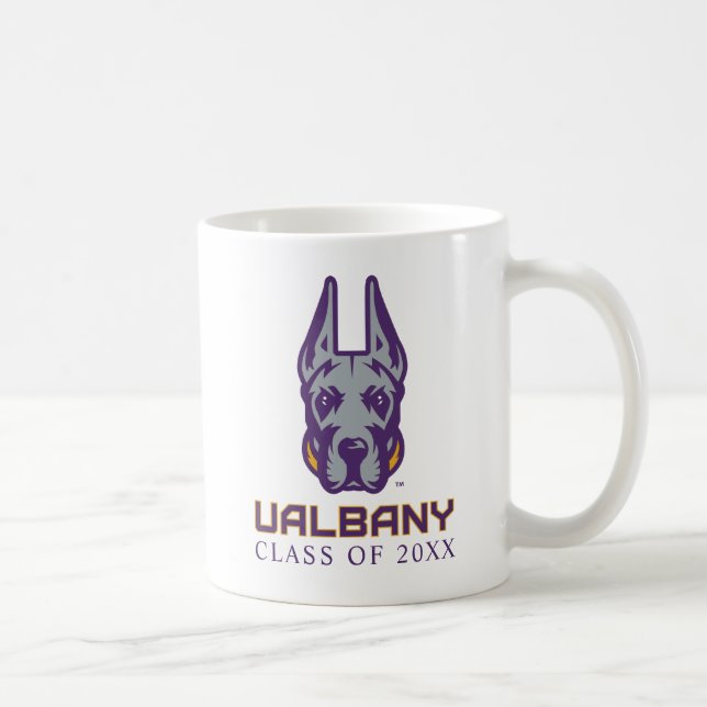 Caneca De Café Universidade de Albany Great Danes (Direita)