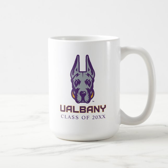 Caneca De Café Universidade de Albany Great Danes (Direita)