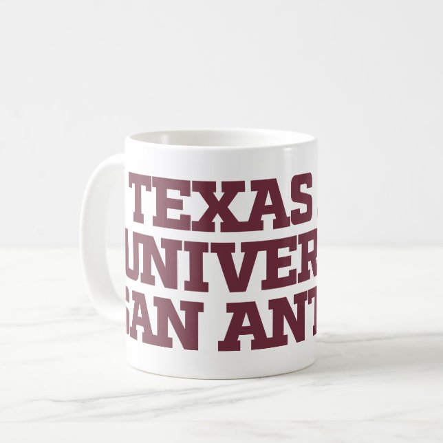 Caneca De Café Universidade do Texas A&M - San Antonio (Frente Esquerda)