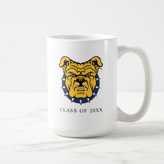Caneca De Café Universidade Estadual da NCA&T | Rosto de Buldogue (Direita)