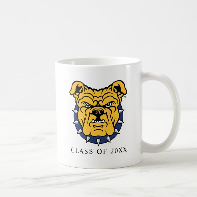 Caneca De Café Universidade Estadual da NCA&T | Rosto de Buldogue (Direita)