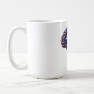 Caneca De Café Universo Galáxia Cósmica Cérebro Astronomia Arte E
